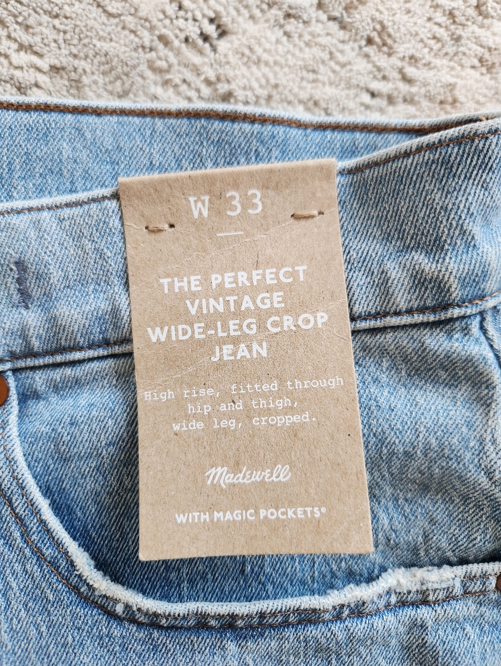 Madewell The Perfect Vintage Wide Leg Crop Jean - Picture 4 of 6